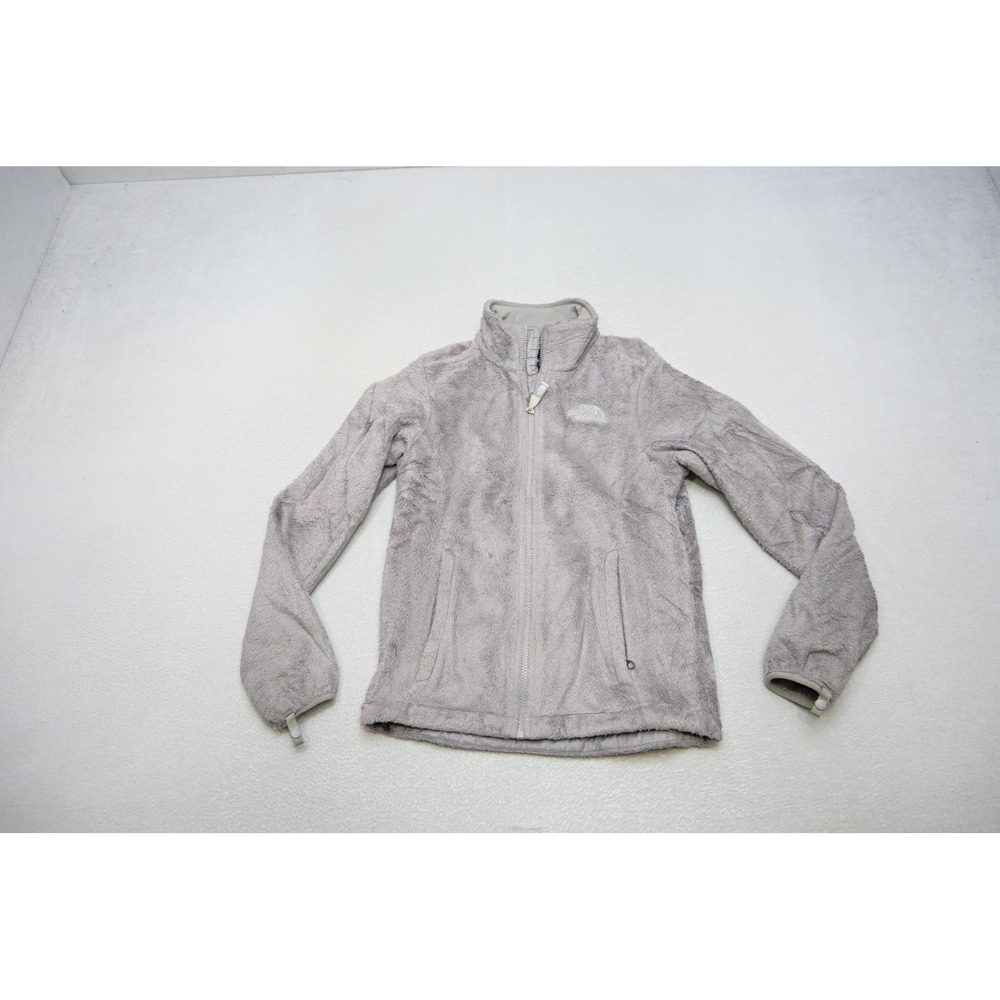 The North Face Osito Fleece Sherpa Jacket Womens XS Grey Full Zip Soft Excellent